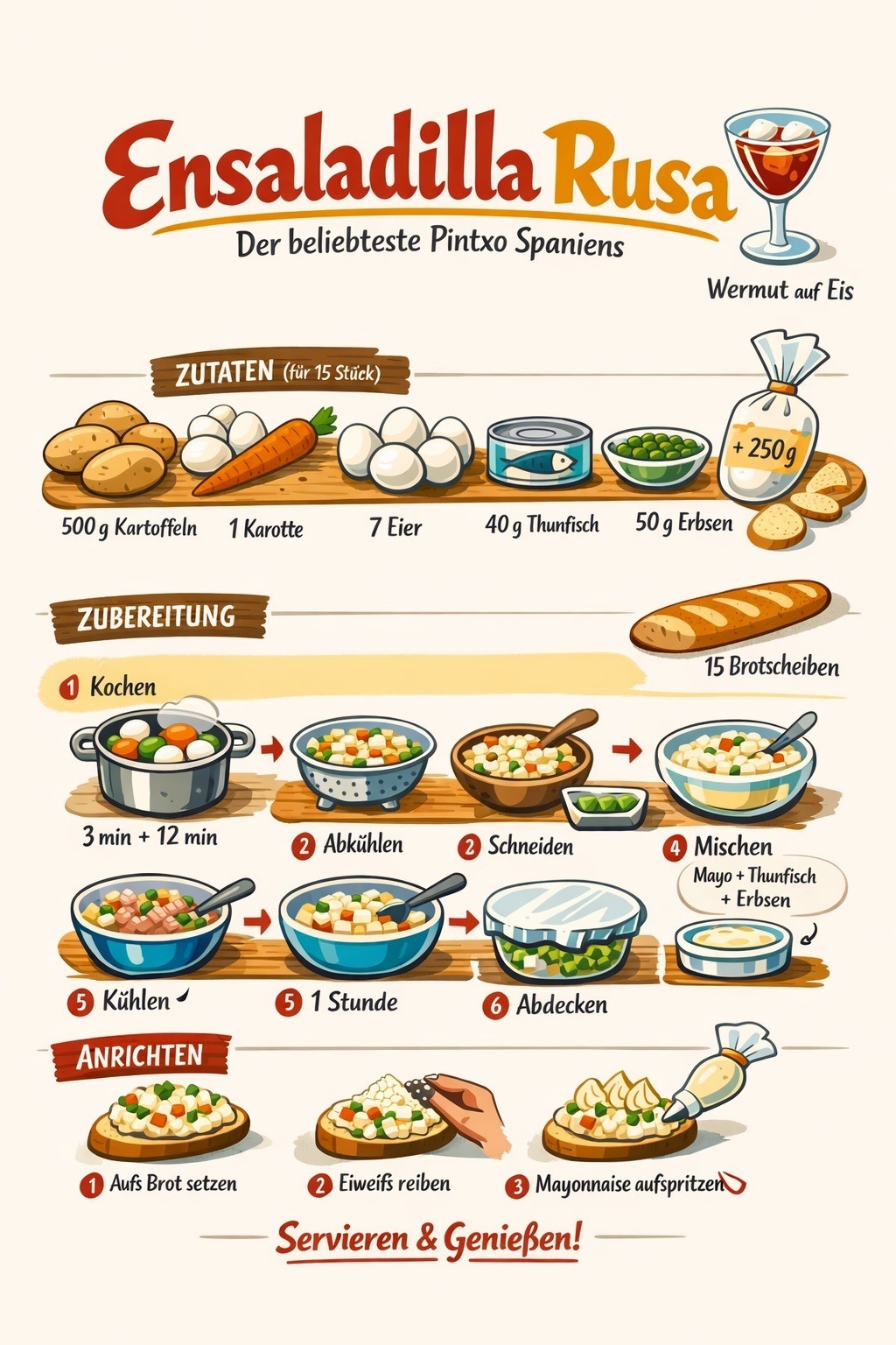 Ensaladilla Rusa – Der klassische Pintxo aus San Sebastián