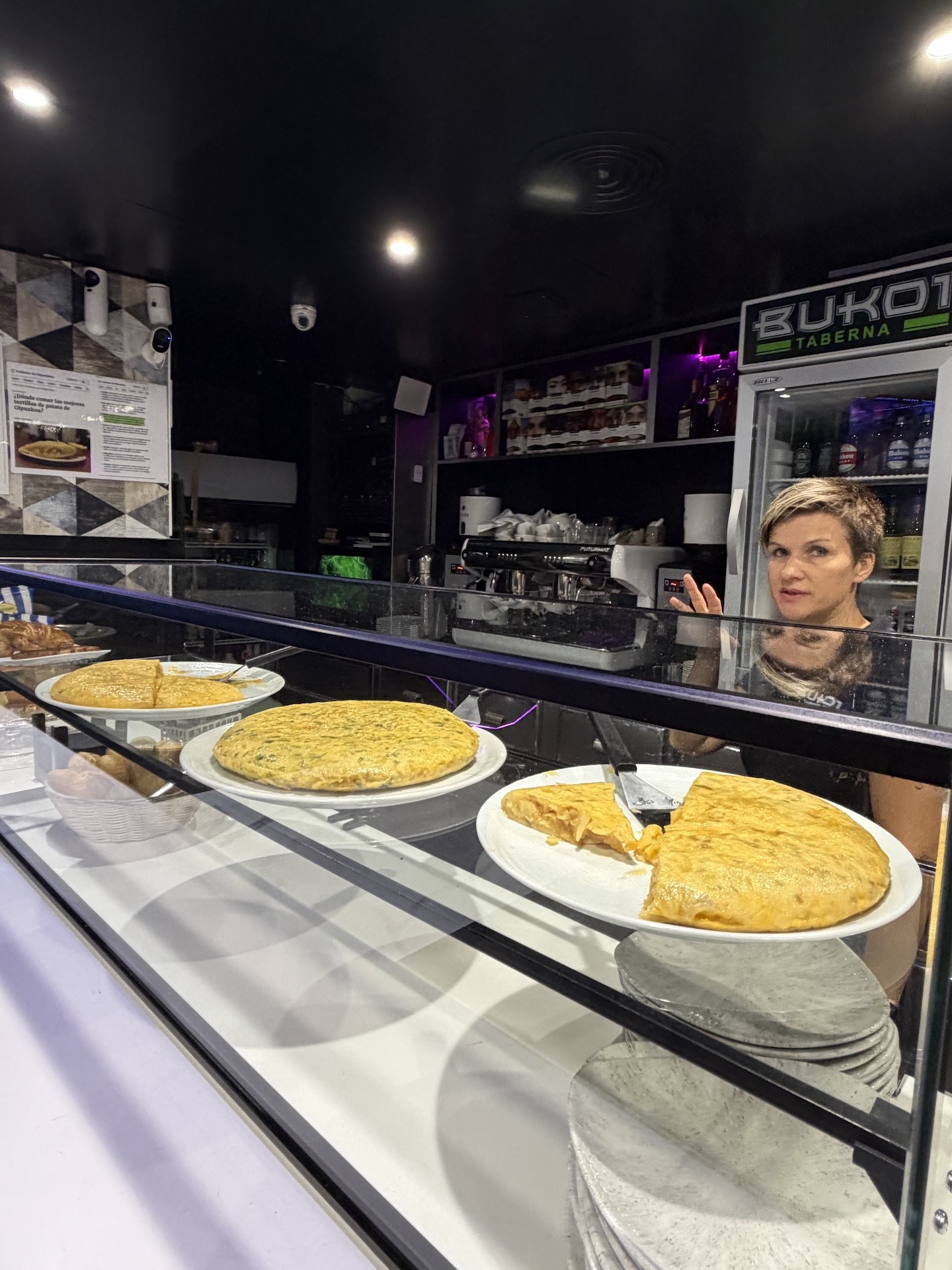 Große Auswahl verschiedener Tortillas in der Bar Bukoi in Astigarraga im Baskenland.