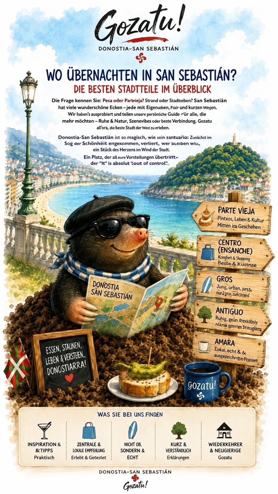 Wo übernachten in San Sebastián? Die besten Stadtteile im Überblick