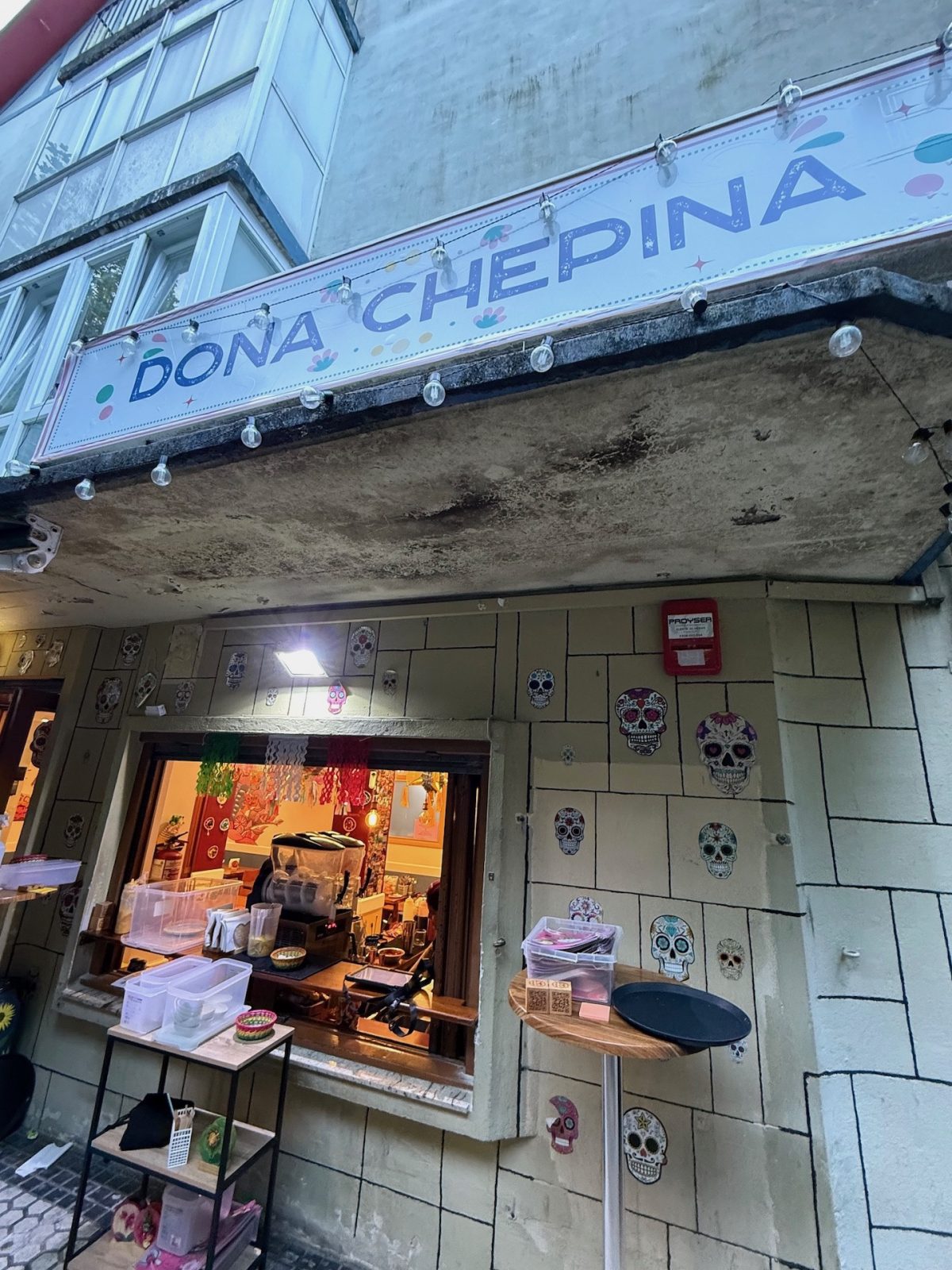 Aussenbereich im Doña Chepina in Egia in Donostia-San Sebastián