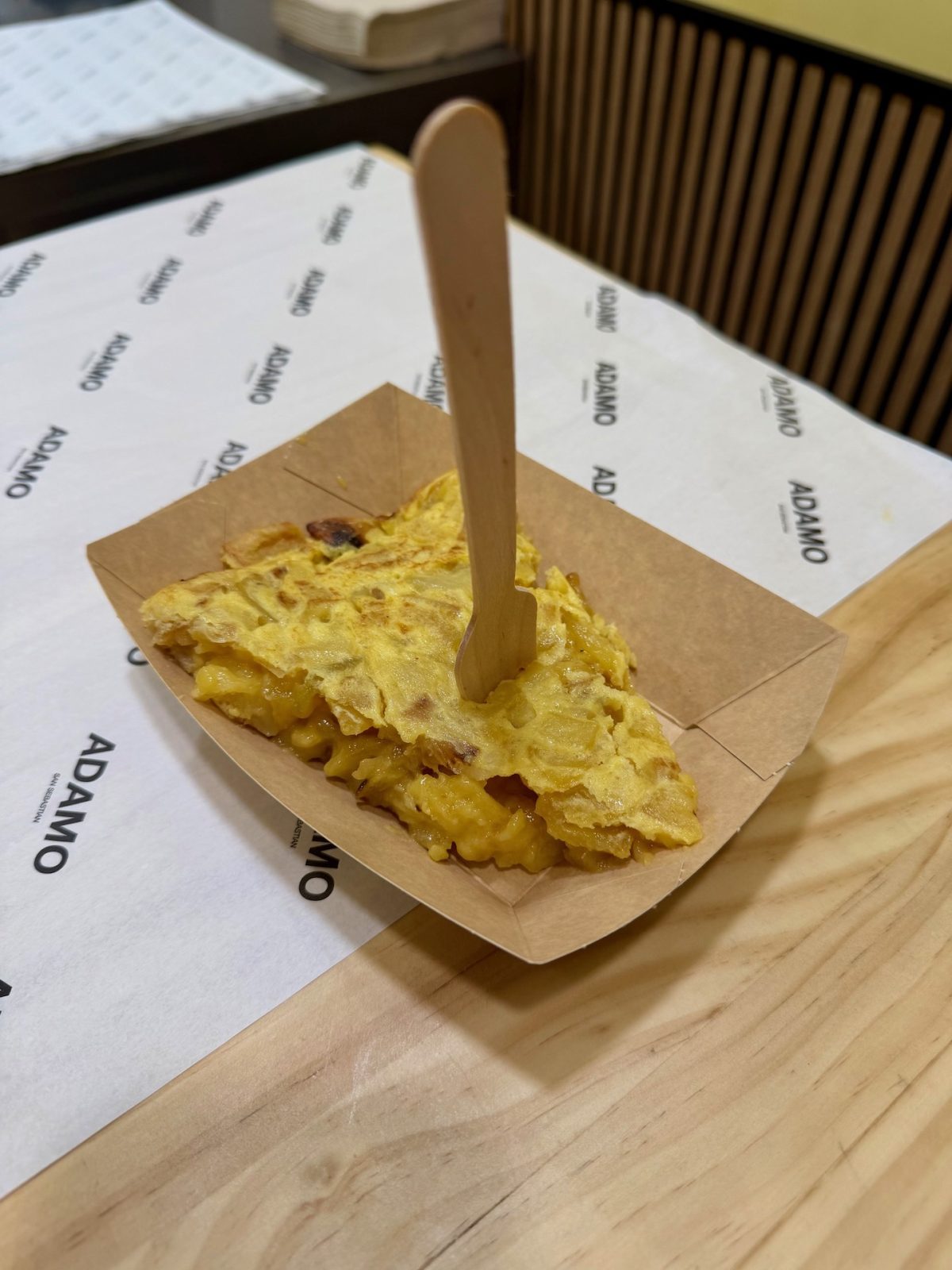 Tortilla im Adamo Easo an der Plaza Easo im Baskenland